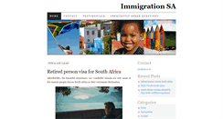 Desktop Screenshot of immigrationsa.com
